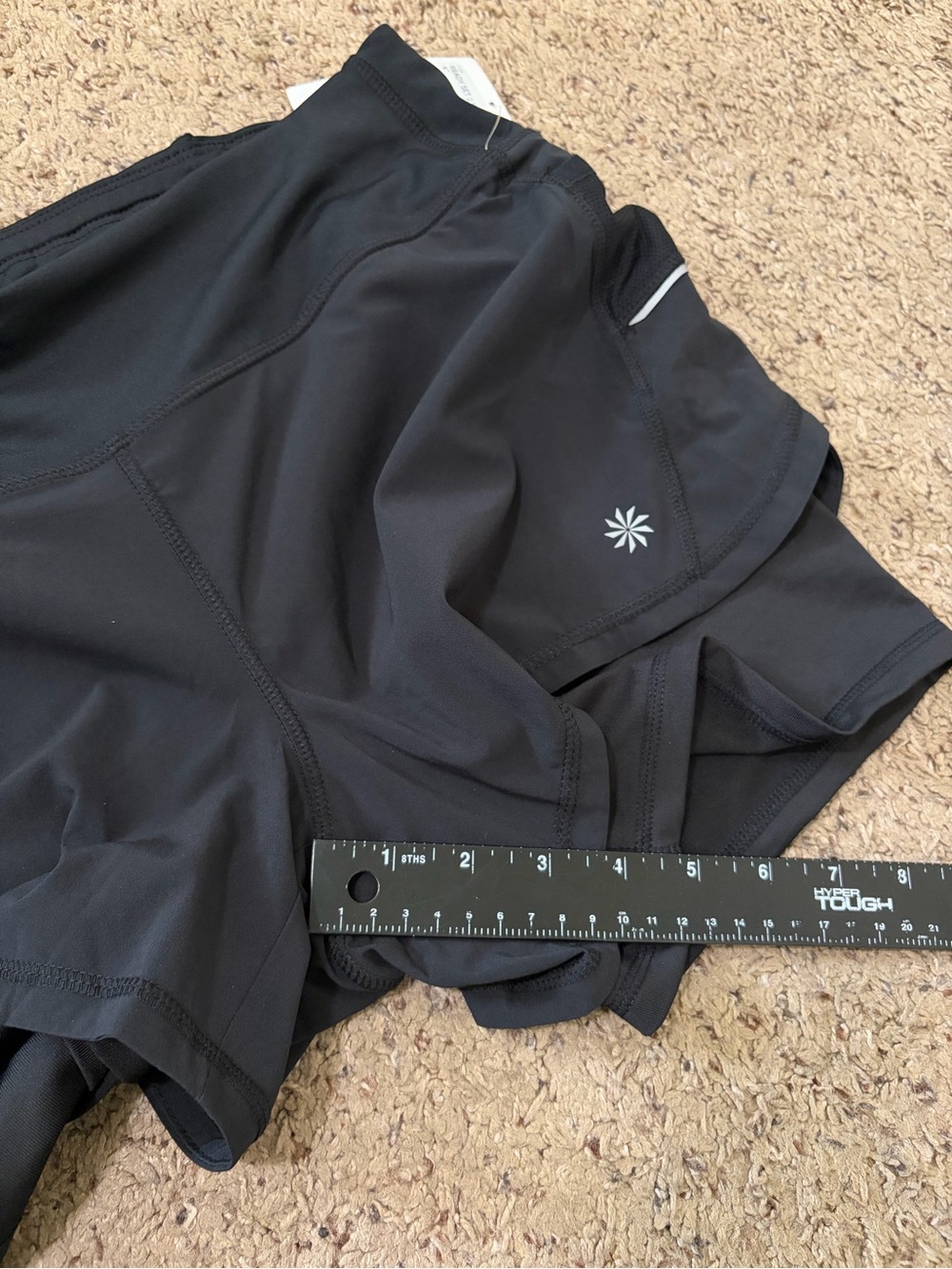 Athleta NEW Ready Set 2 in 1 Short, Black, Size M - Picture 6 of 6